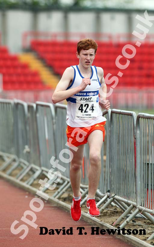 Liam Emmett (South Shields) under17 3000 metres, 2012 North Eastern Championships.